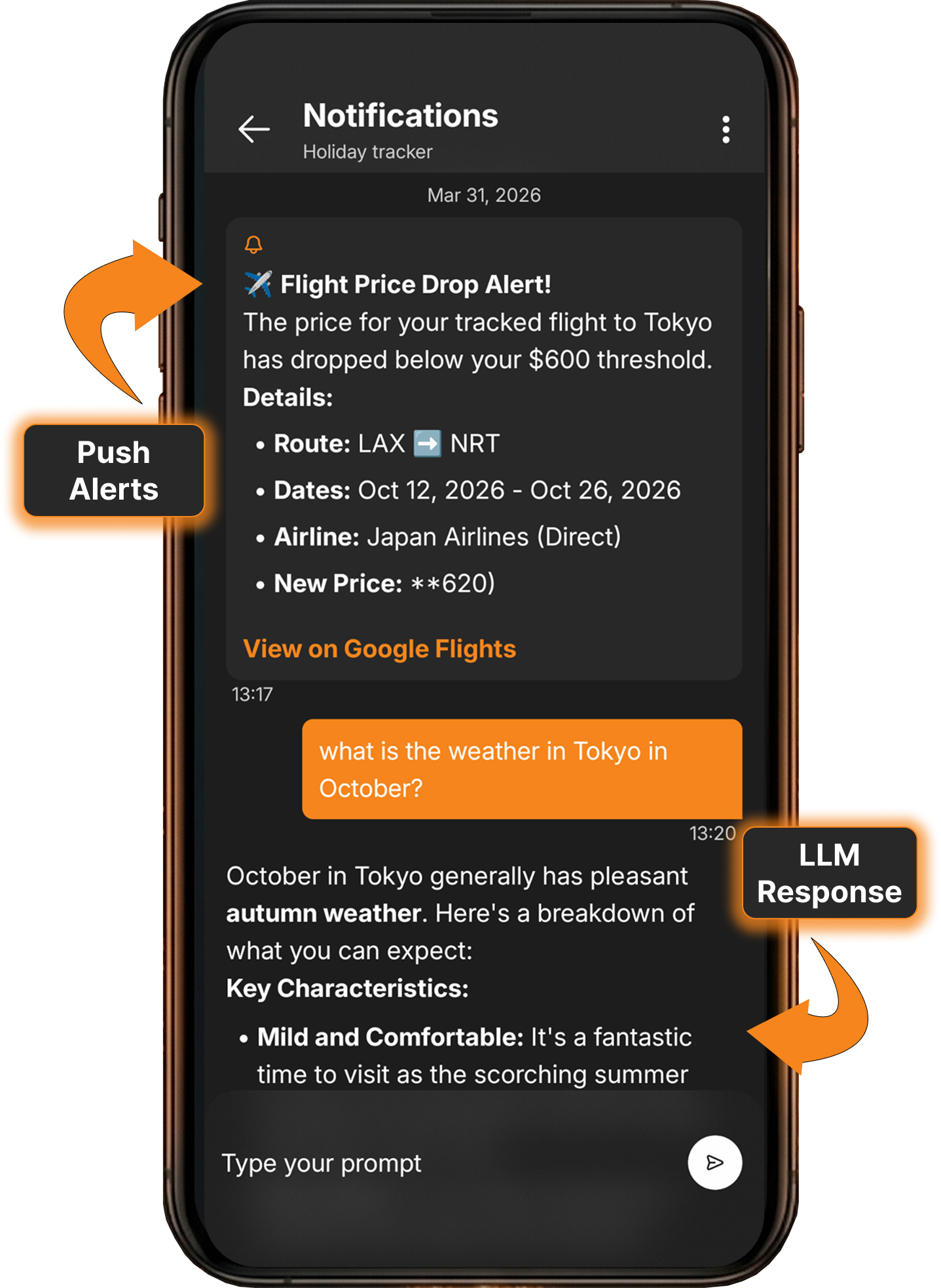 Chat view