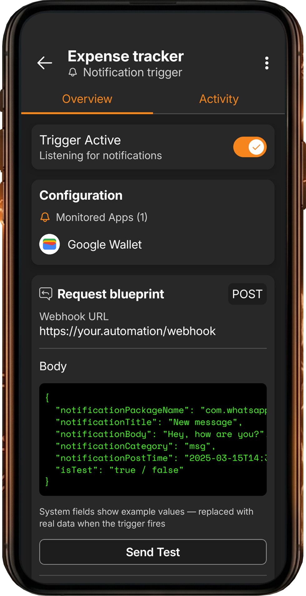 Notification view